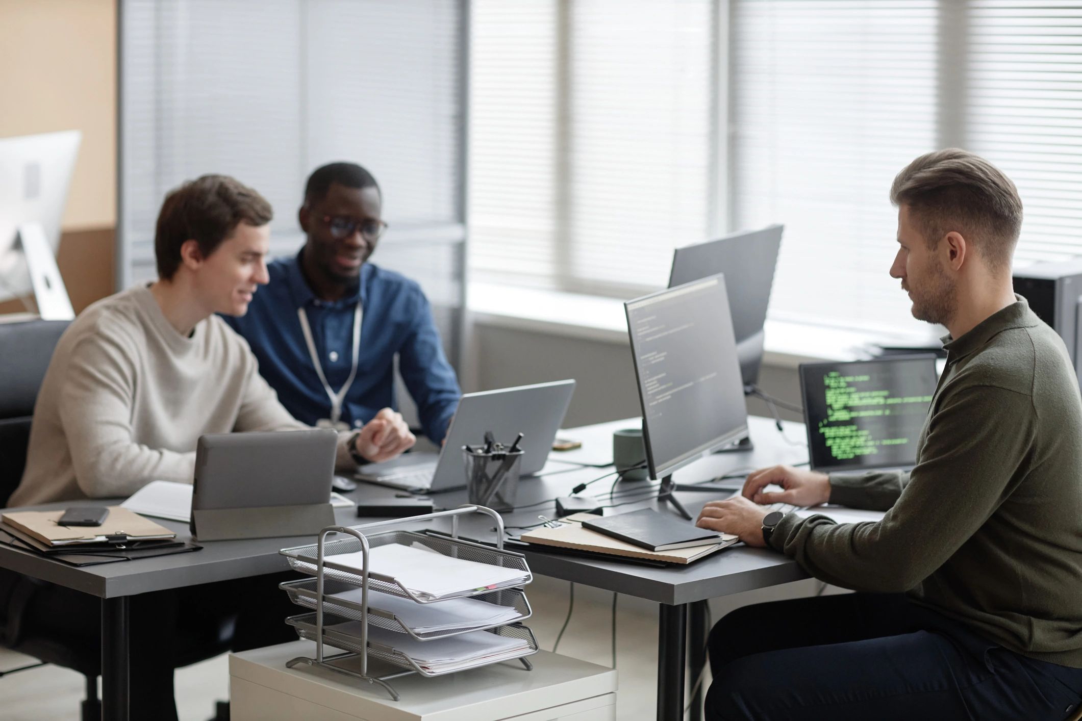 Modern team collaborating to support ecommerce operations and customer service