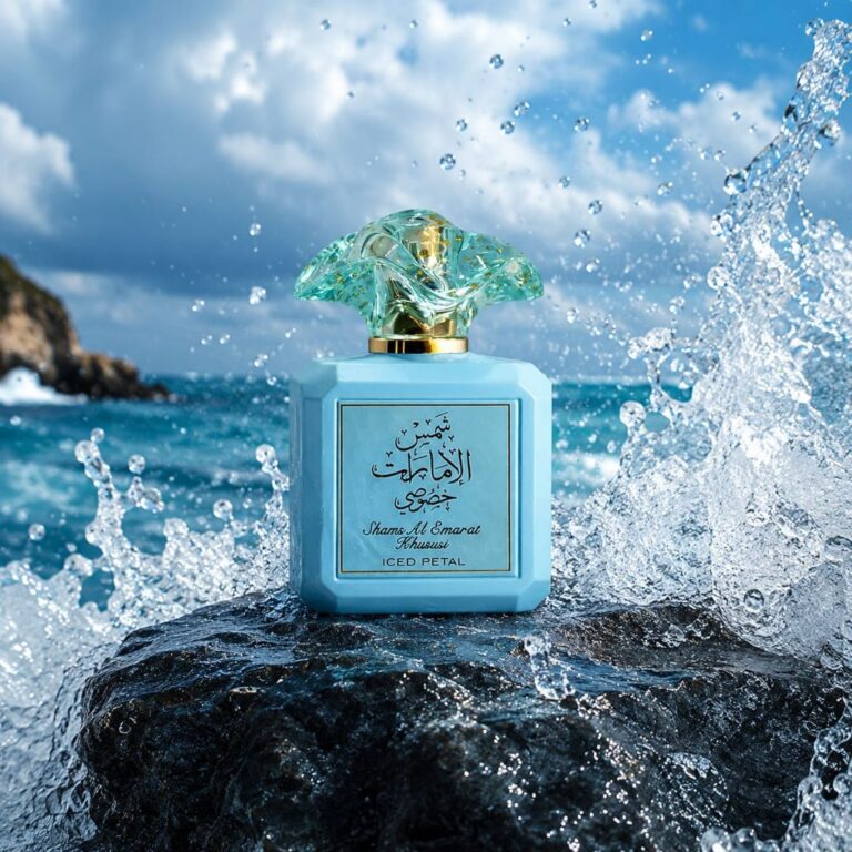 Long Lasting Women's Perfume Shams Al Emarat Khususi Iced Petal EDP bottle