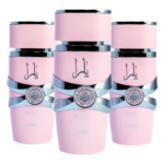 Delightful Yara Eau de Parfum Spray 100ml (3.4 oz) by Lattafa (Pack of 3) - Long Lasting Women's Perfume
